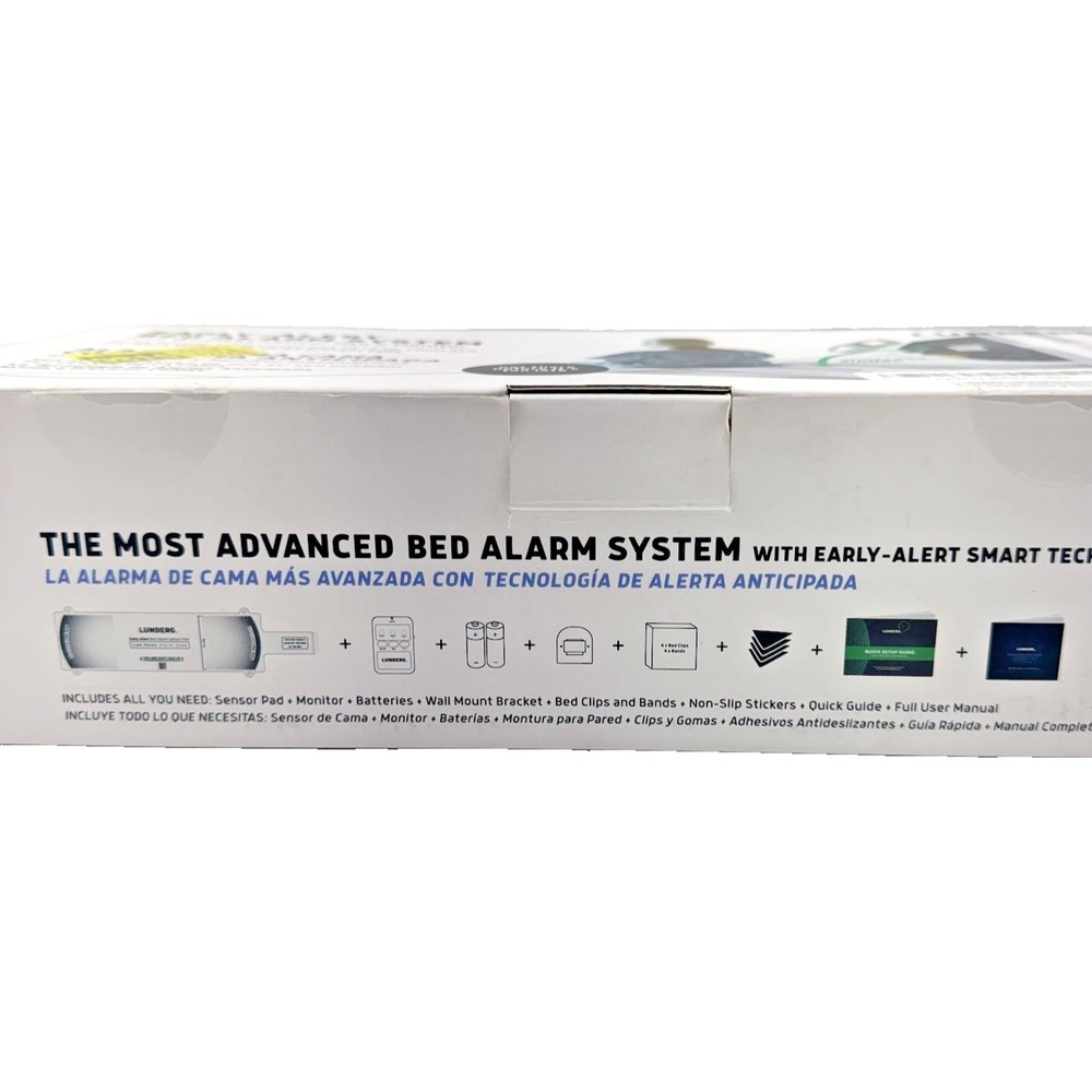 Lunderg Bed Alarm System Wireless Sensor Pad Monitor Fall Prevention NEW Open - Picture 5 of 10